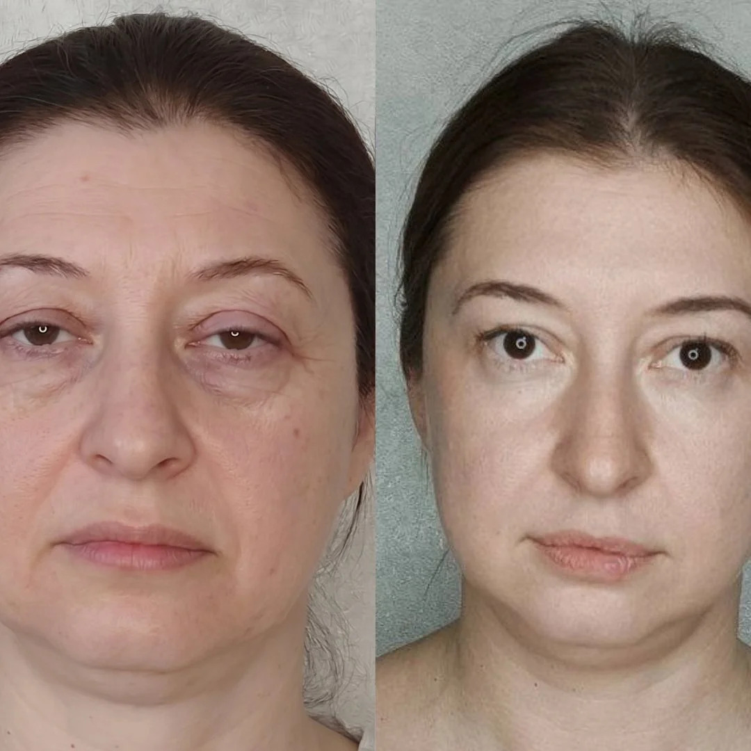 Önce ve sonra — Faceplastica sonucu