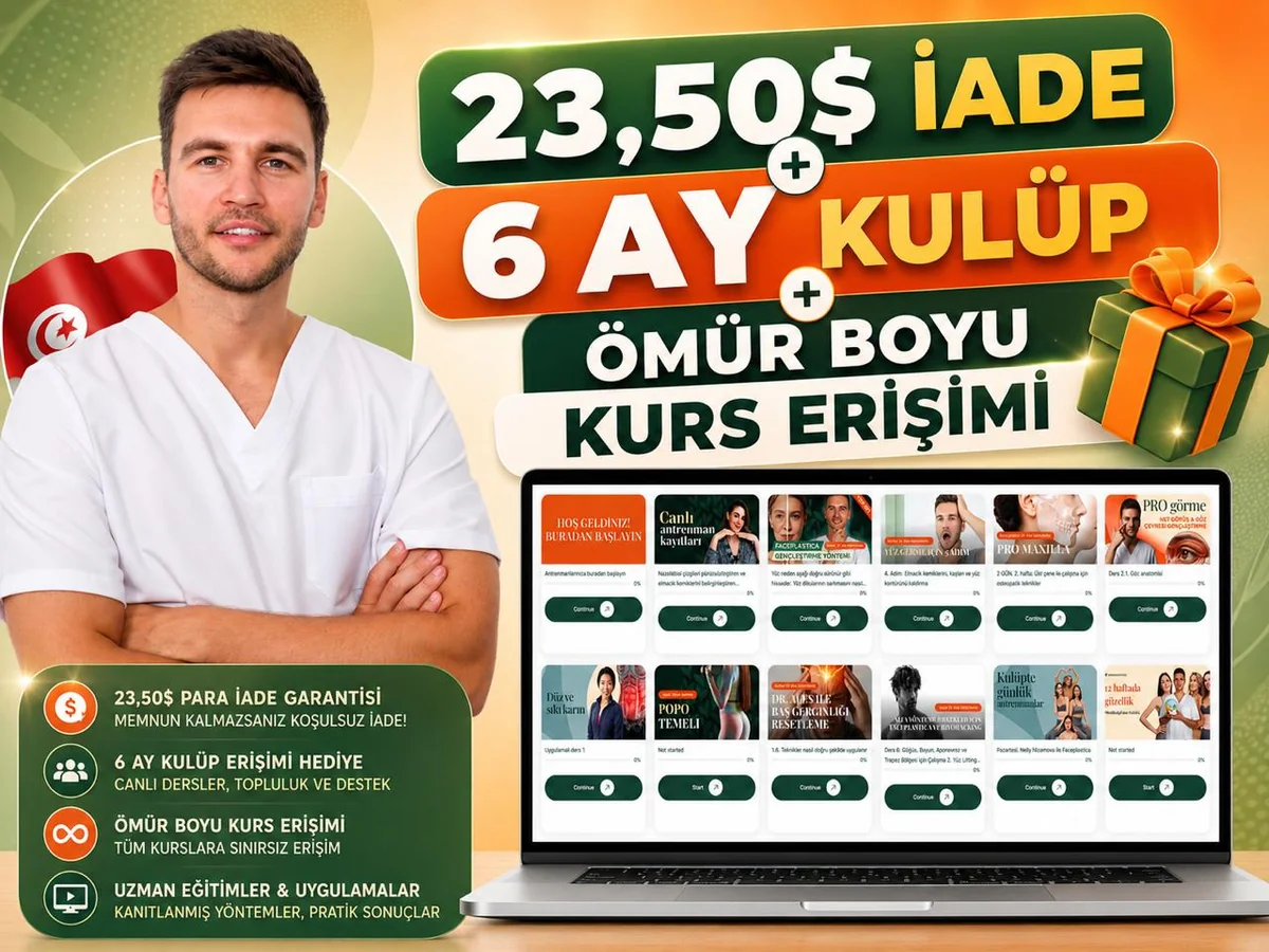 23,50$ iade, 6 ay Kulüp ve ömür boyu kurs erişimi