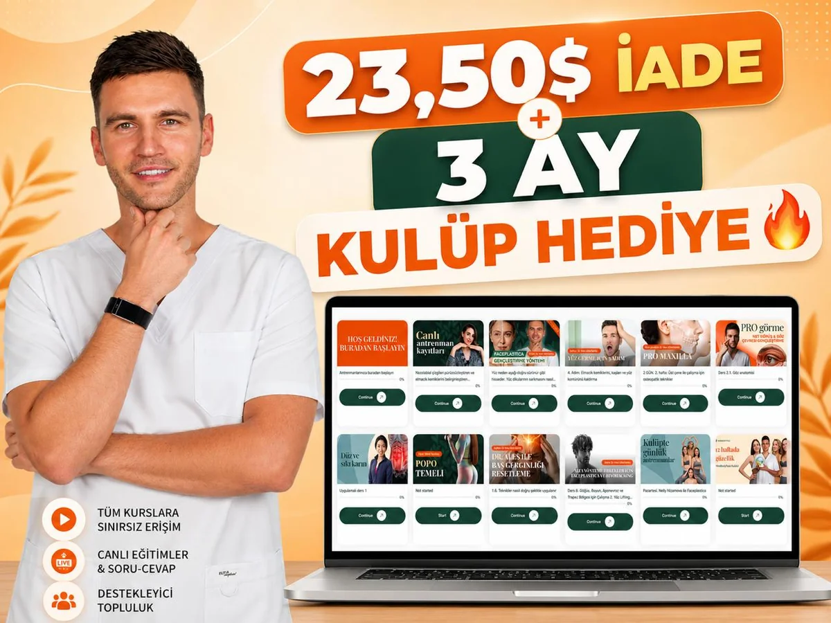 23,50$ iade ve 3 ay Kulüp hediye