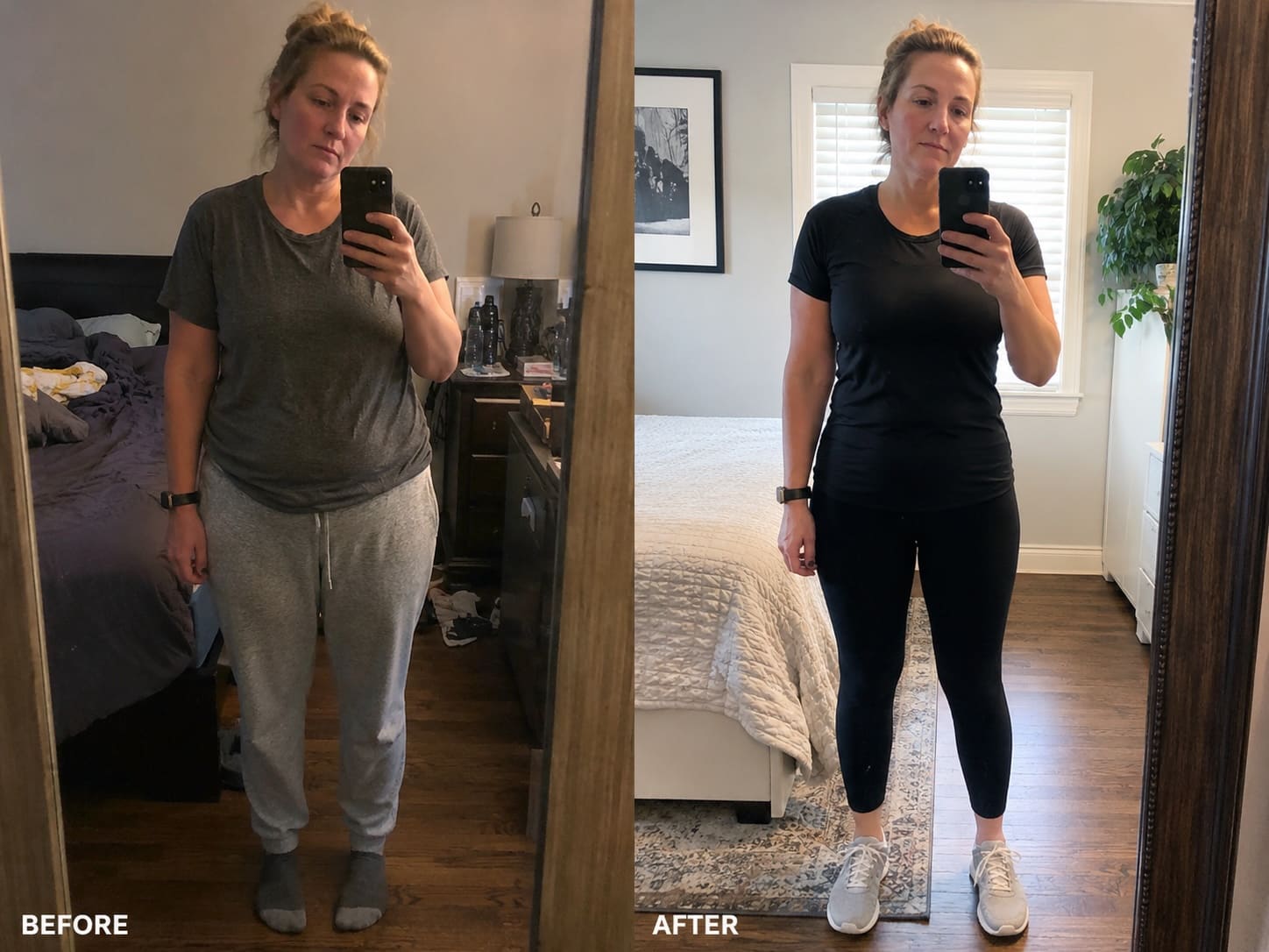 Before and after — bonus whole-body effects
